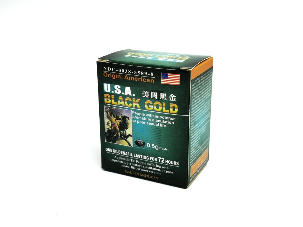 Black Gold «Черное Золото» таблетки для повышения потенции